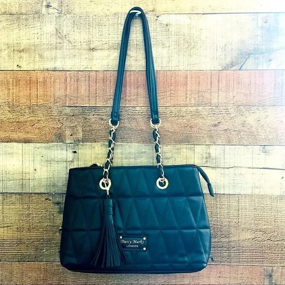 NWOT Darcy Marks London Soft Vegan Leather Bag - Picture 1 of 10